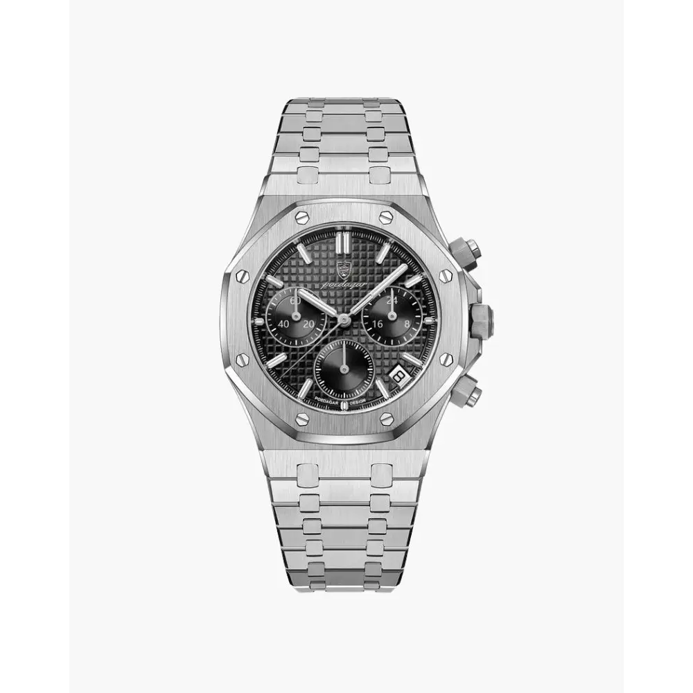 Classic Chronograph Stainless Steel Watch